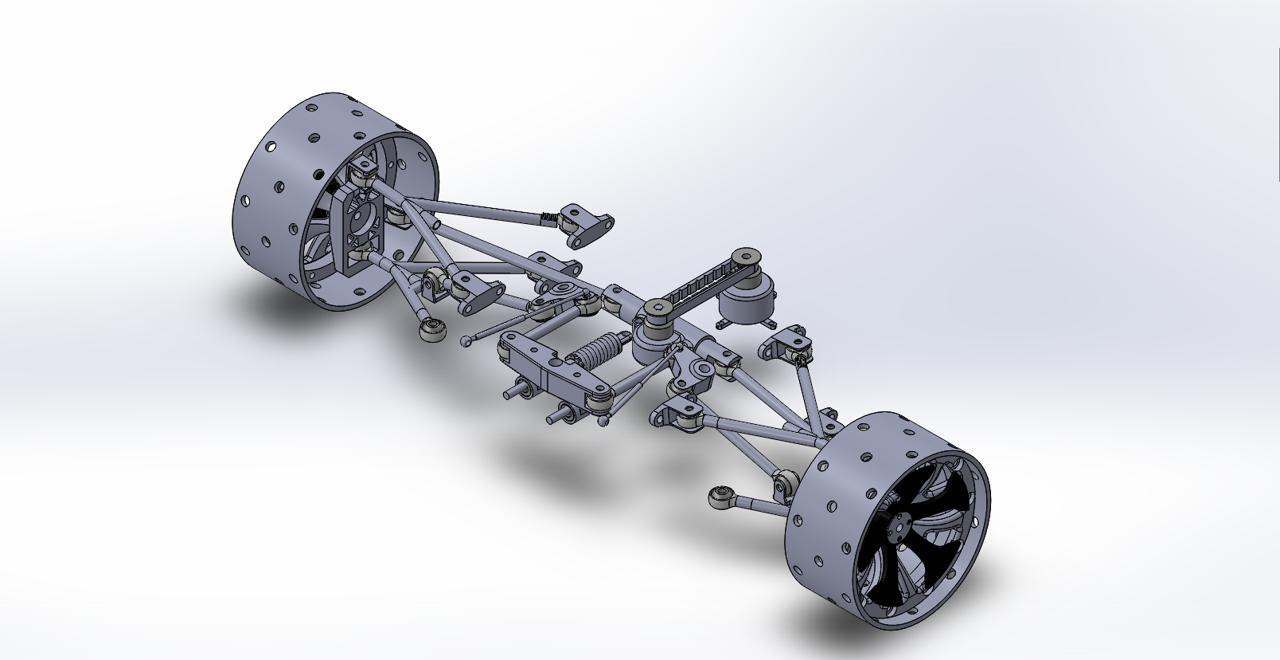 前推杆悬架设计